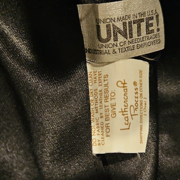 Vintage Reed Elegant Black Leather Coat Trench S Long Buttons - Picture 12 of 12